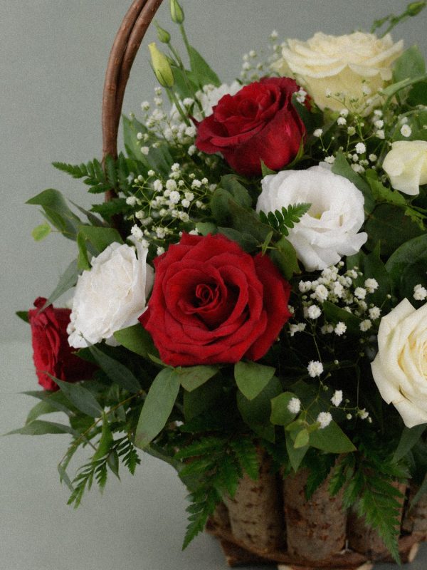 Rustic Rose Basket - Image 3