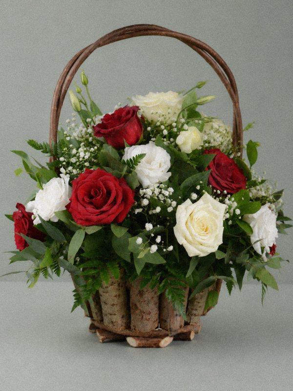 Rustic Rose Basket - Image 1