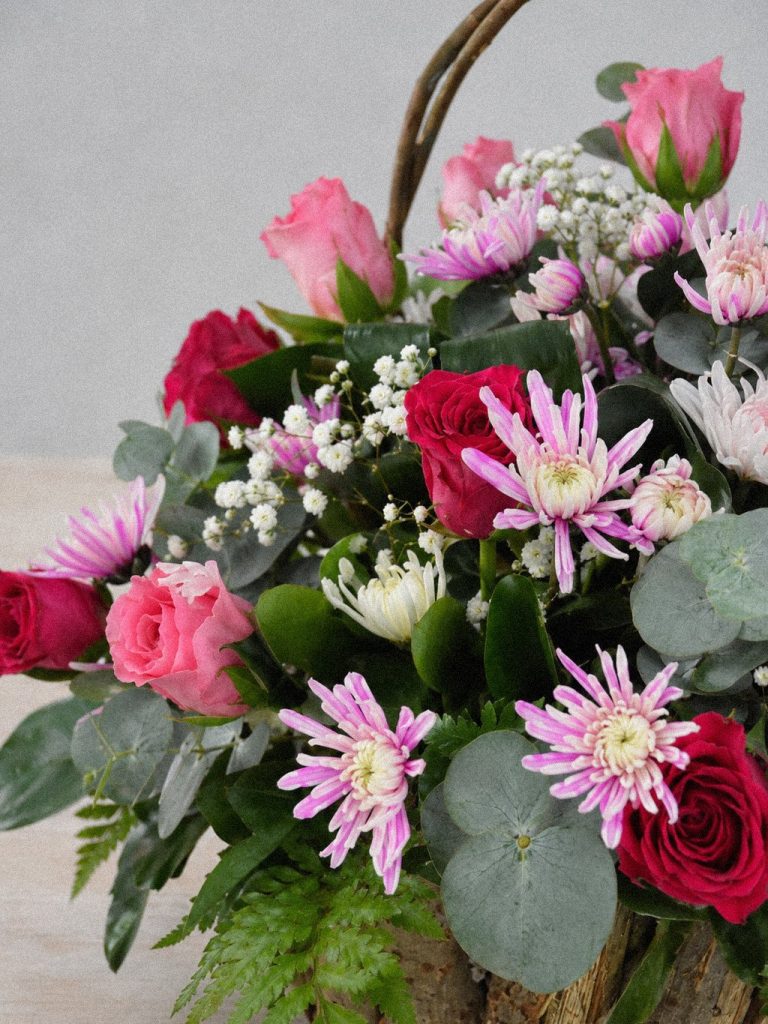 Woodland Rose Basket