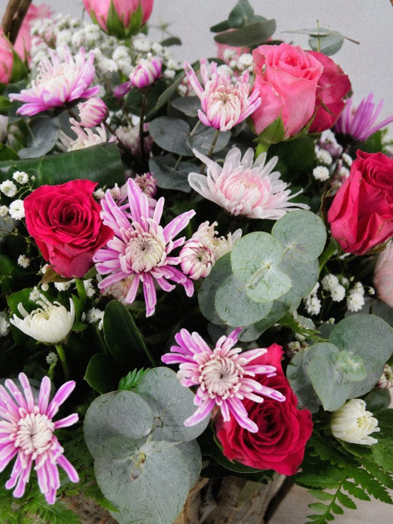 Woodland Rose Basket