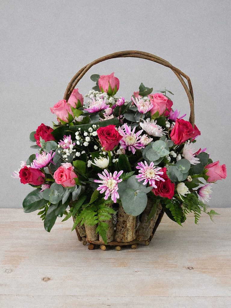Woodland Rose Basket